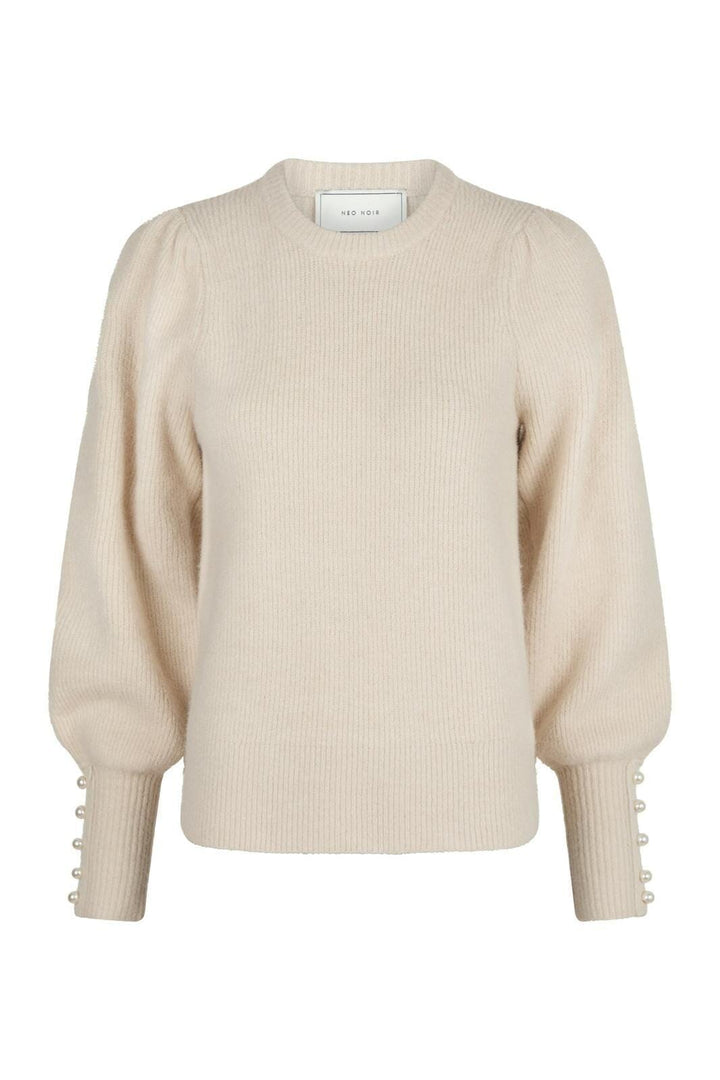 Neo Noir - Angie Knit Blouse - Ivory