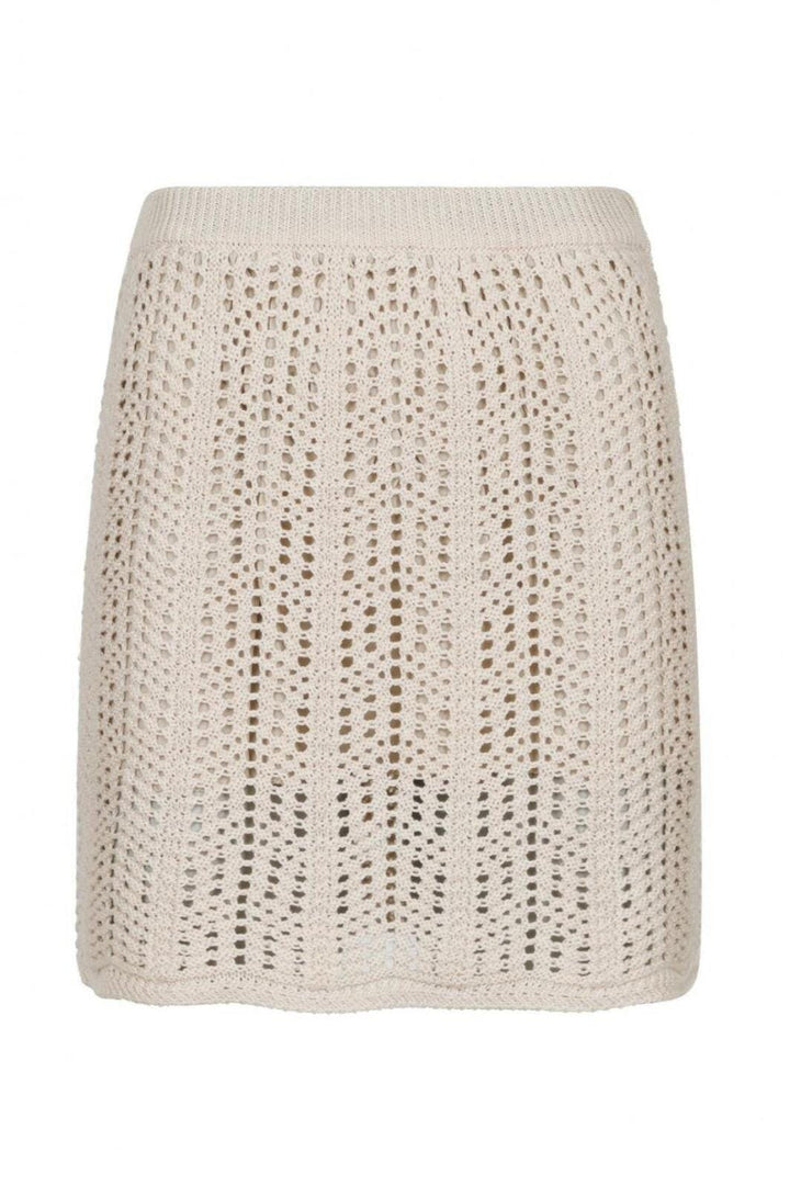 Forudbestilling - Neo Noir - Clarke Crochet Knit Skirt - Sand Nederdele 