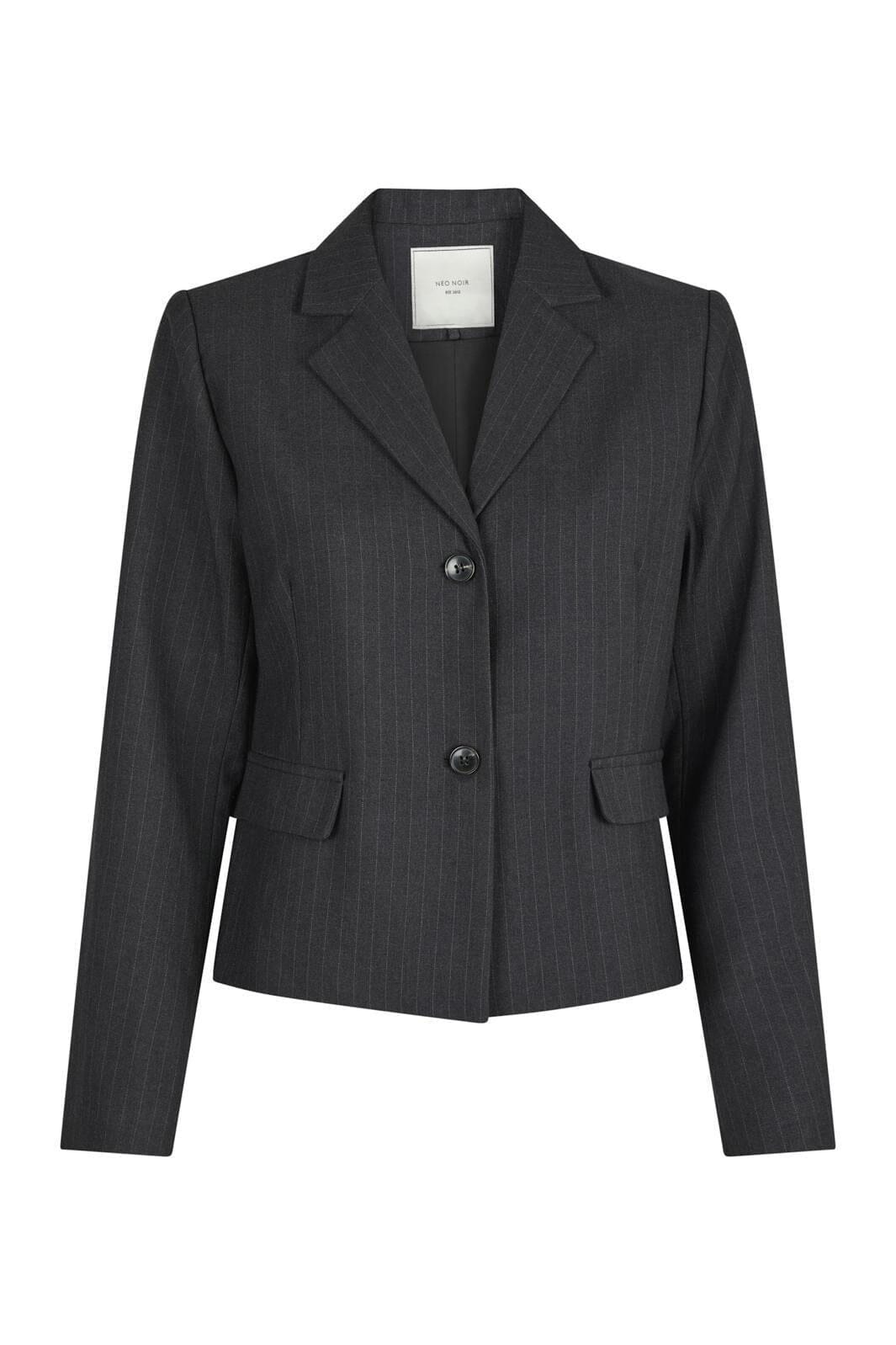 Neo Noir - Djarla Pinstripe Blazer - Antracit