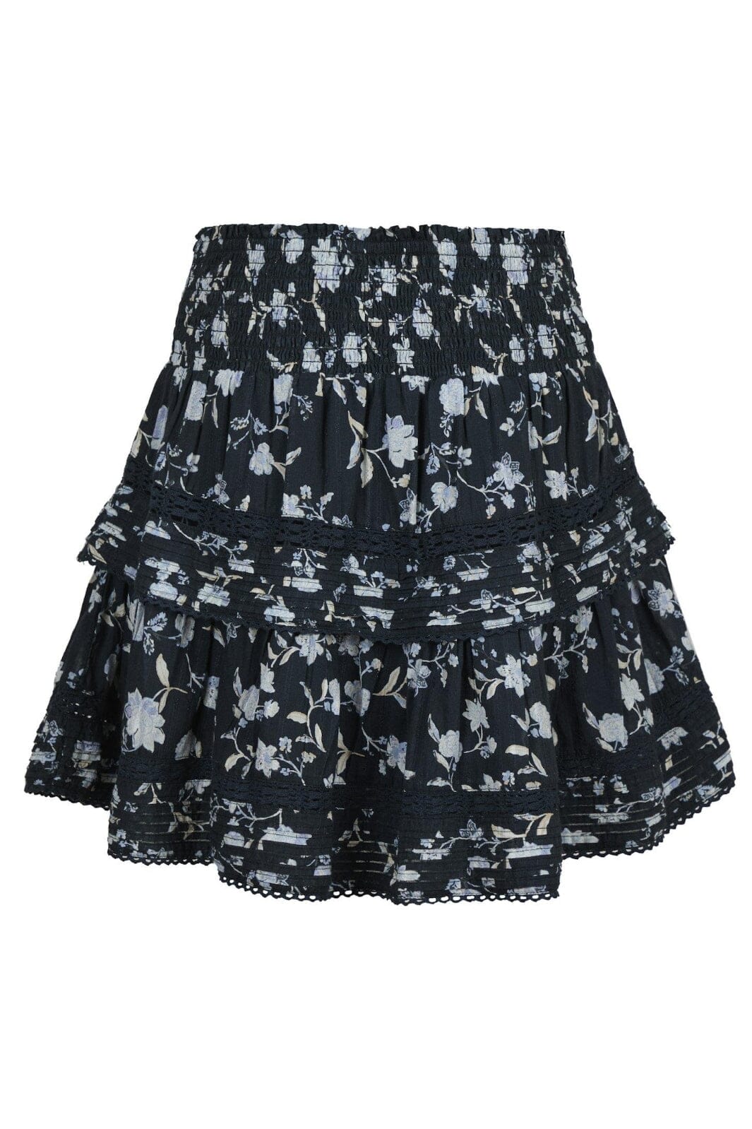 Forudbestilling - Neo Noir - Kenia Night Flower Skirt - Navy Nederdele 