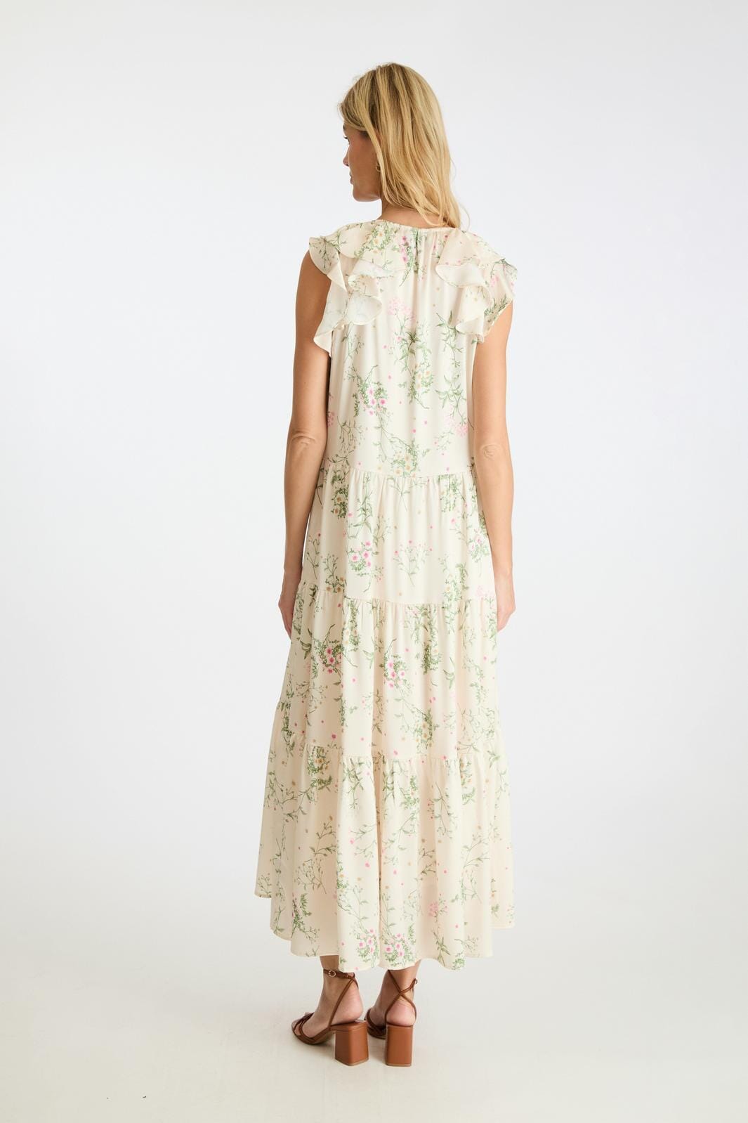 Neo Noir - Messina Flower Field Dress - Off White