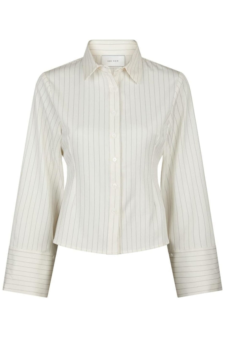 Forudbestilling - Neo Noir - Rosa Pinstripe Shirt 163561 - 120 - White Skjorter 