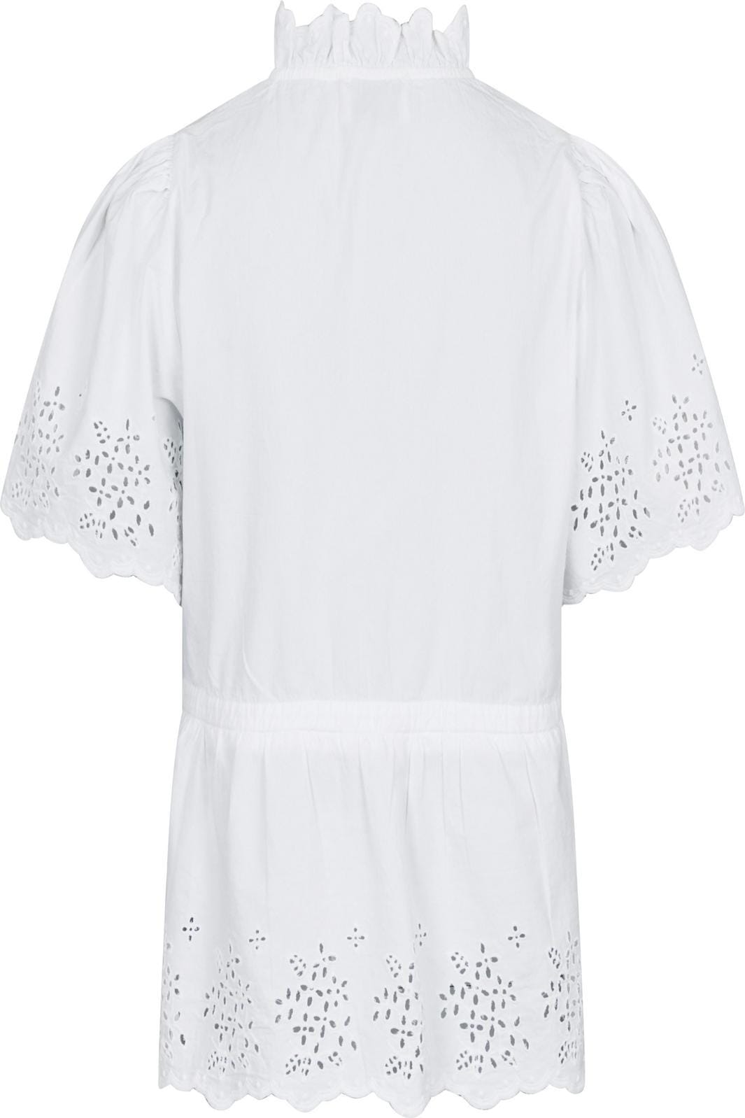 Neo Noir - Satsi Embroidery Blouse - White