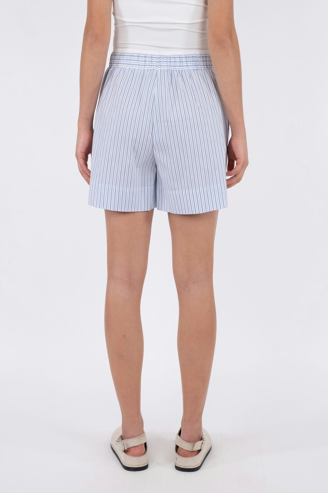 Neo Noir - Shady Stripe Shorts - Light Blue