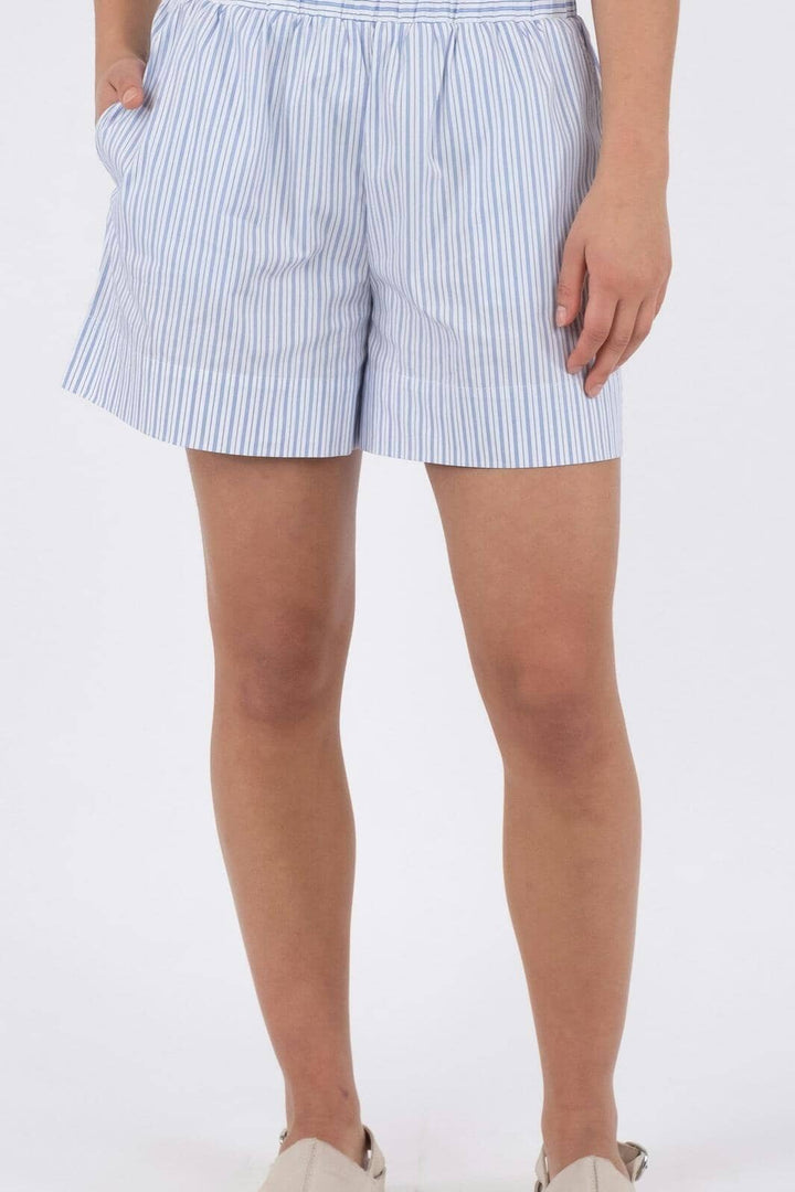 Neo Noir - Shady Stripe Shorts - Light Blue