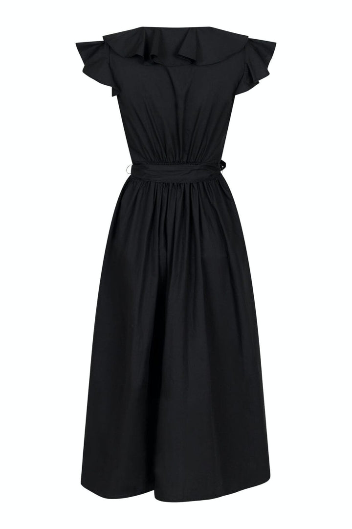 Forudbestilling - Neo Noir - Simone Poplin Dress - Black (Juni) Kjoler 