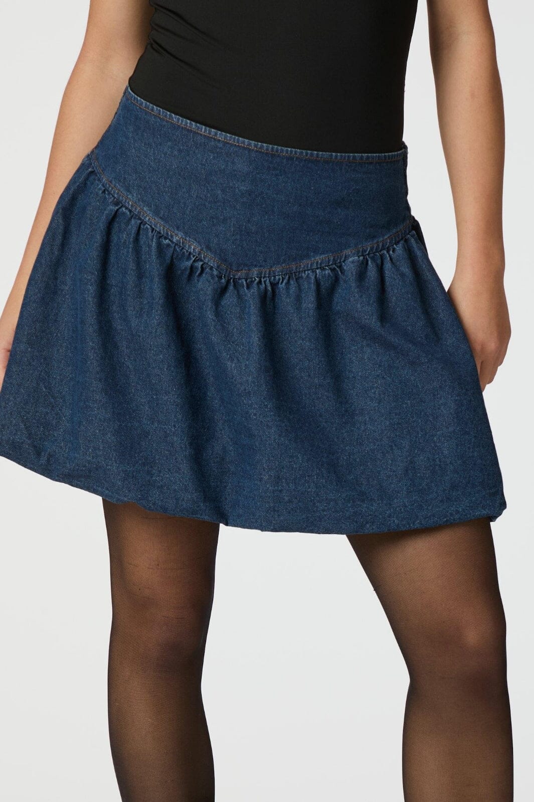 Neo Noir - Solar Denim Balloon Skirt 165053 - 140 - Blue