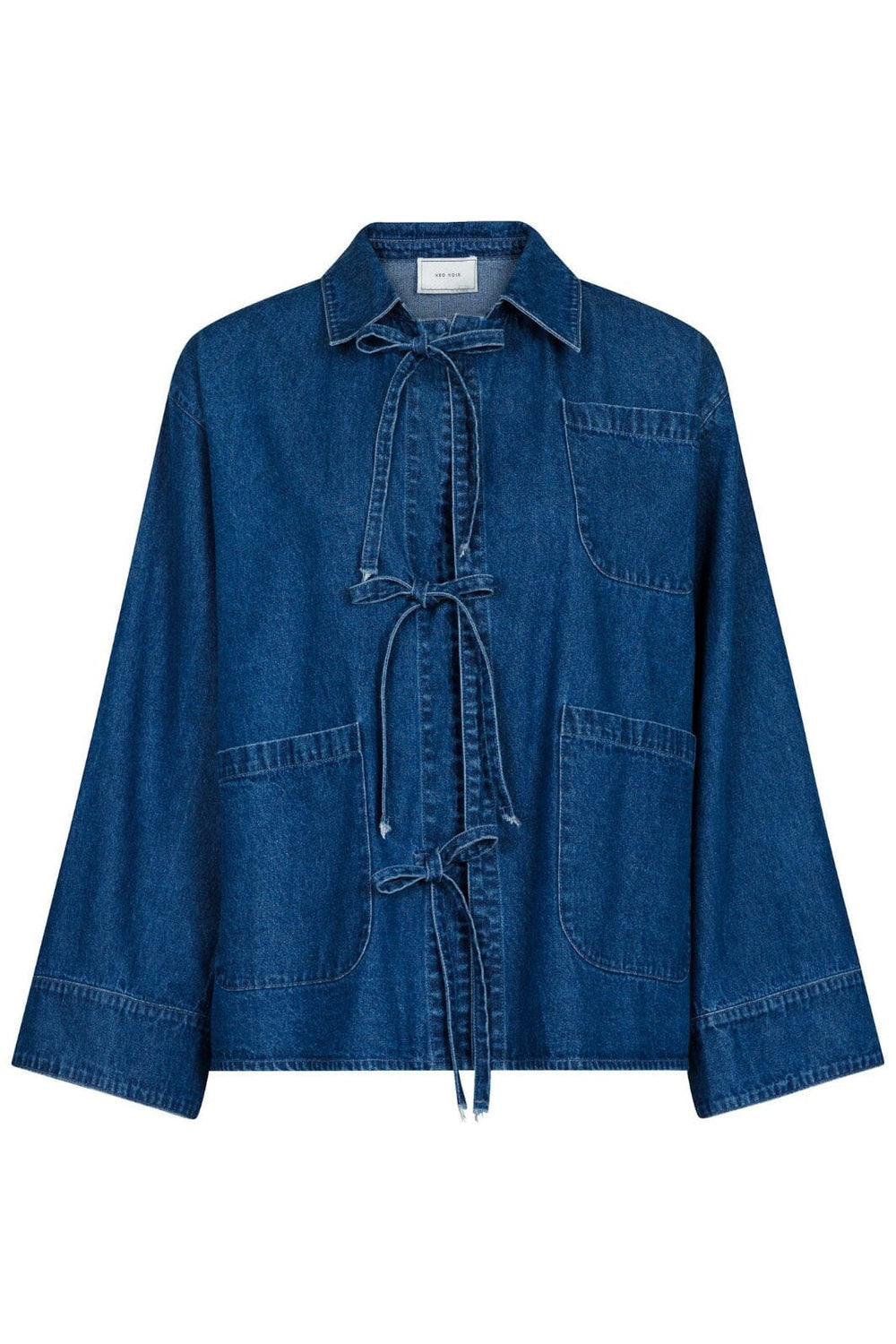 Forudbestilling - Neo Noir - Starlie Denim Shirt - Blue Skjorter 