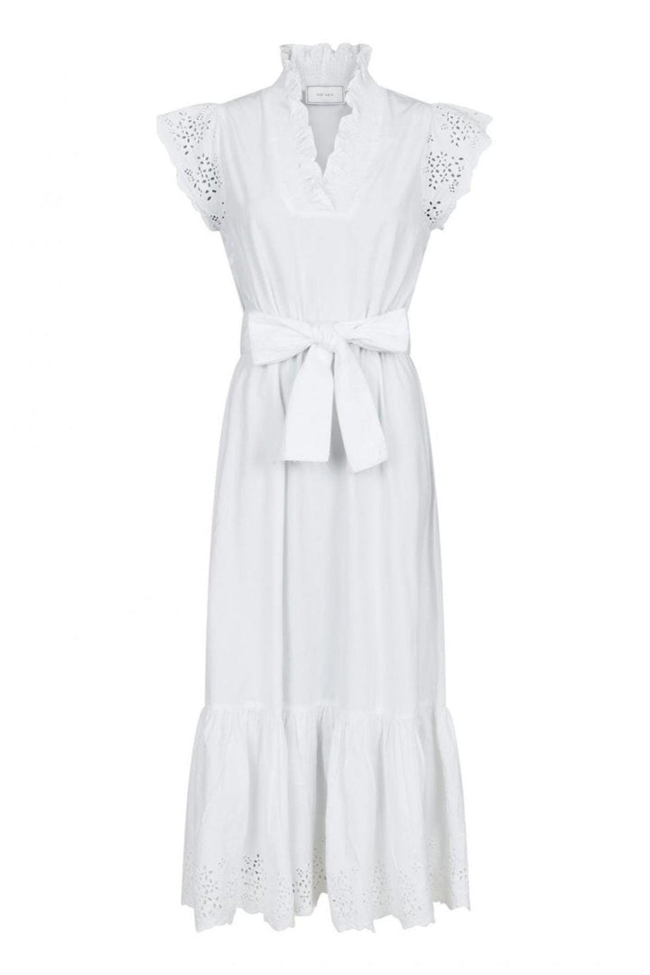 Forudbestilling - Neo Noir - Tianna Embroidery Dress - White Kjoler 