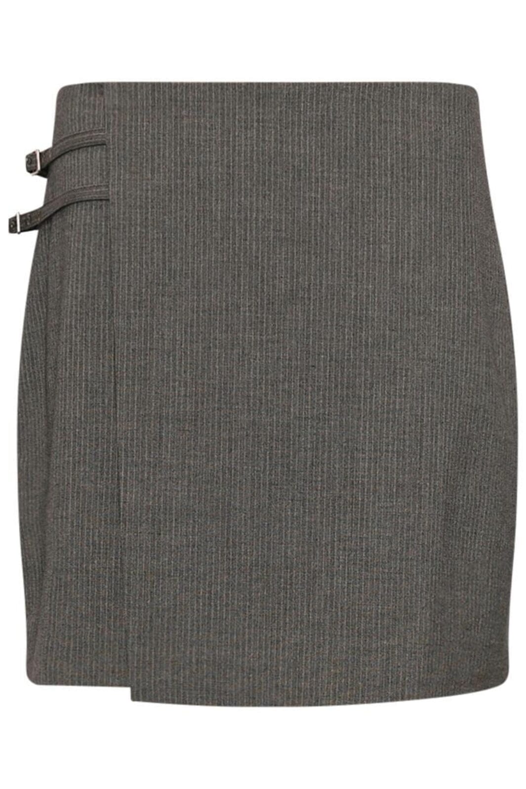 Forudbestilling - Noella - Kathleen Skirt - 940 Grey Pinstripe Nederdele 