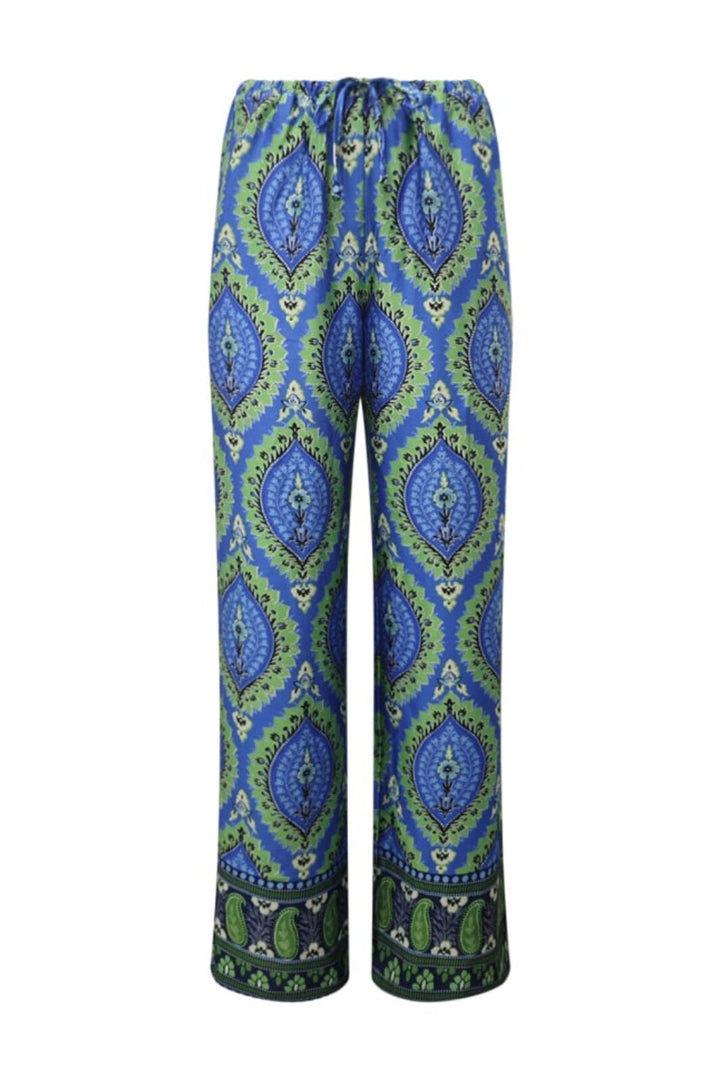 Forudbestilling - Noella - Sally Pants - 1308 Trisha Blue Print Bukser 