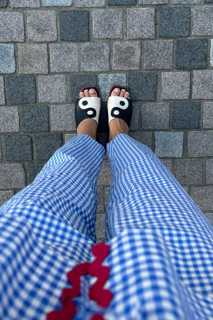 Forudbestilling - Sissel Edelbo - Asta Organic Cotton Pants SE 1399 - Blue Checks Bukser 