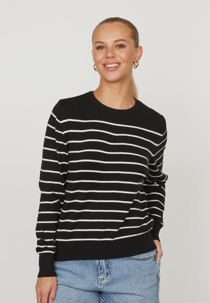 Forudbestilling - Sisters Point - Maldi-Ls - 010 Black/Cream Strikbluser 