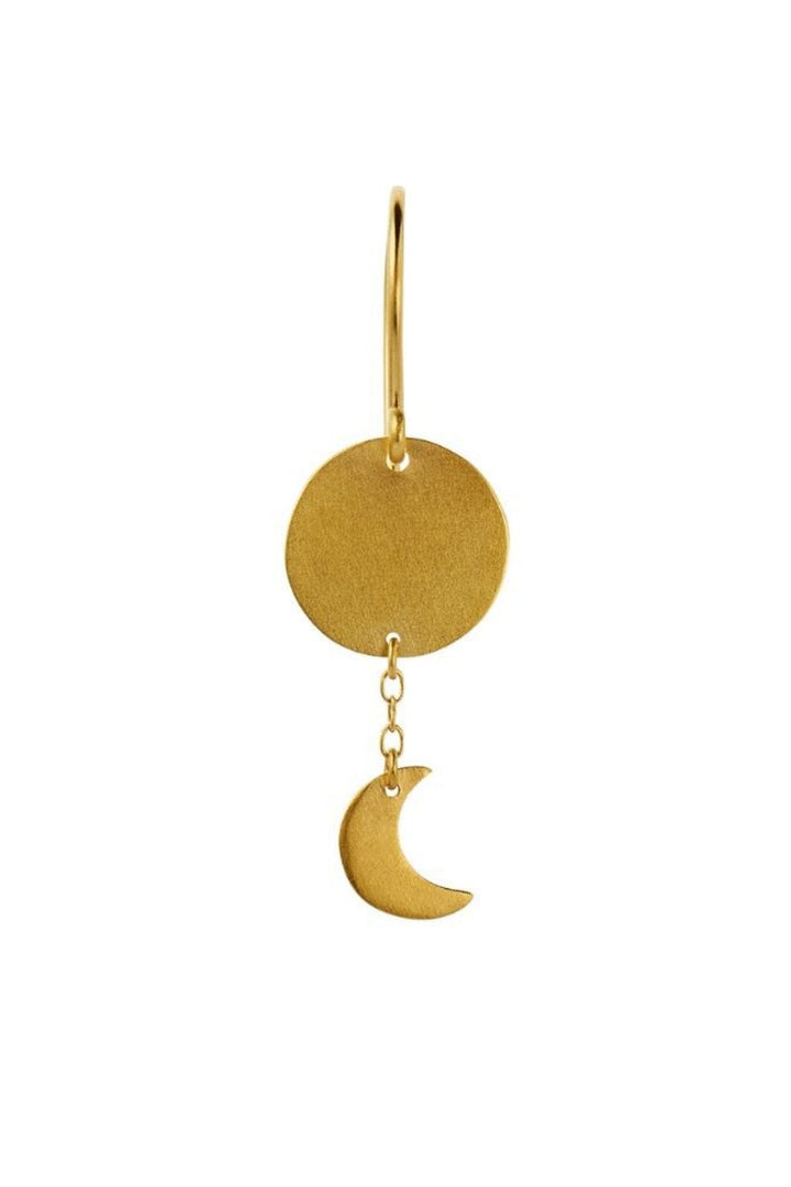 Forudbestilling - Stine A - Sun And Moon Earring - Single - 1359-02 Øreringe 