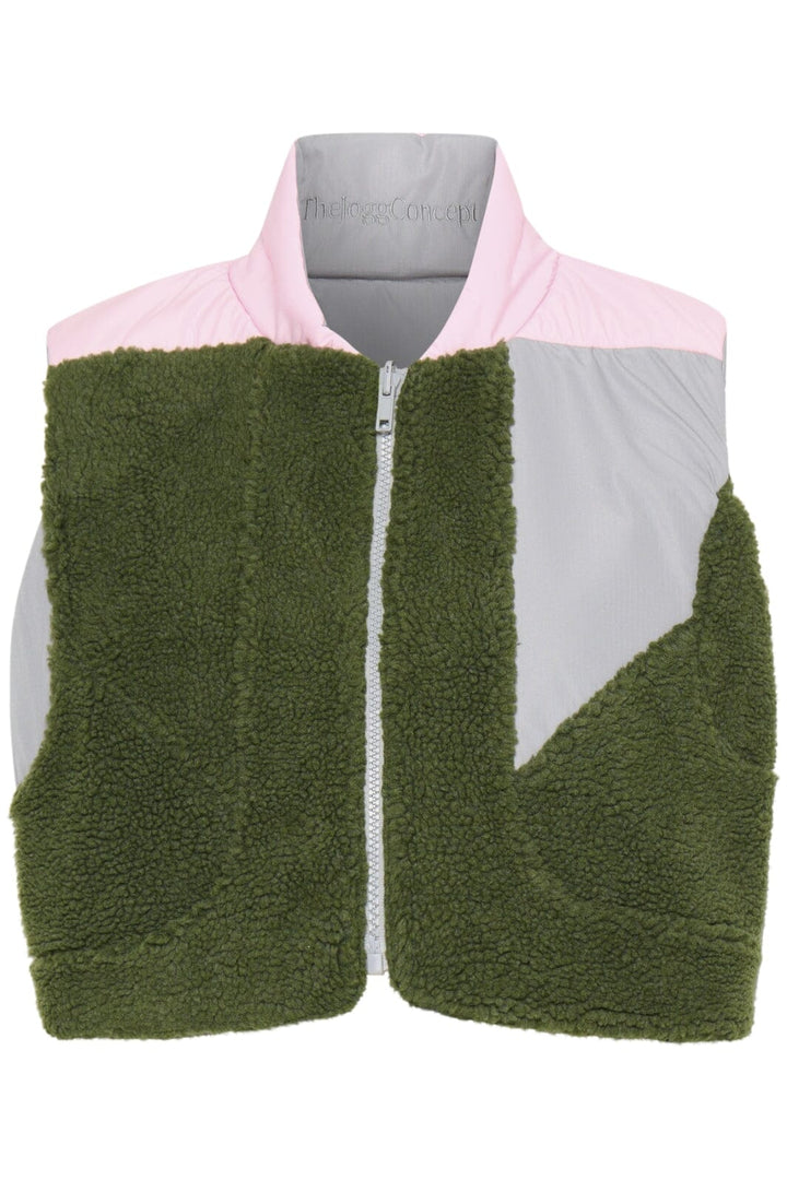 The Jogg Concept - Jcberri Cutline Waistcoat - 203745 Thyme Mix