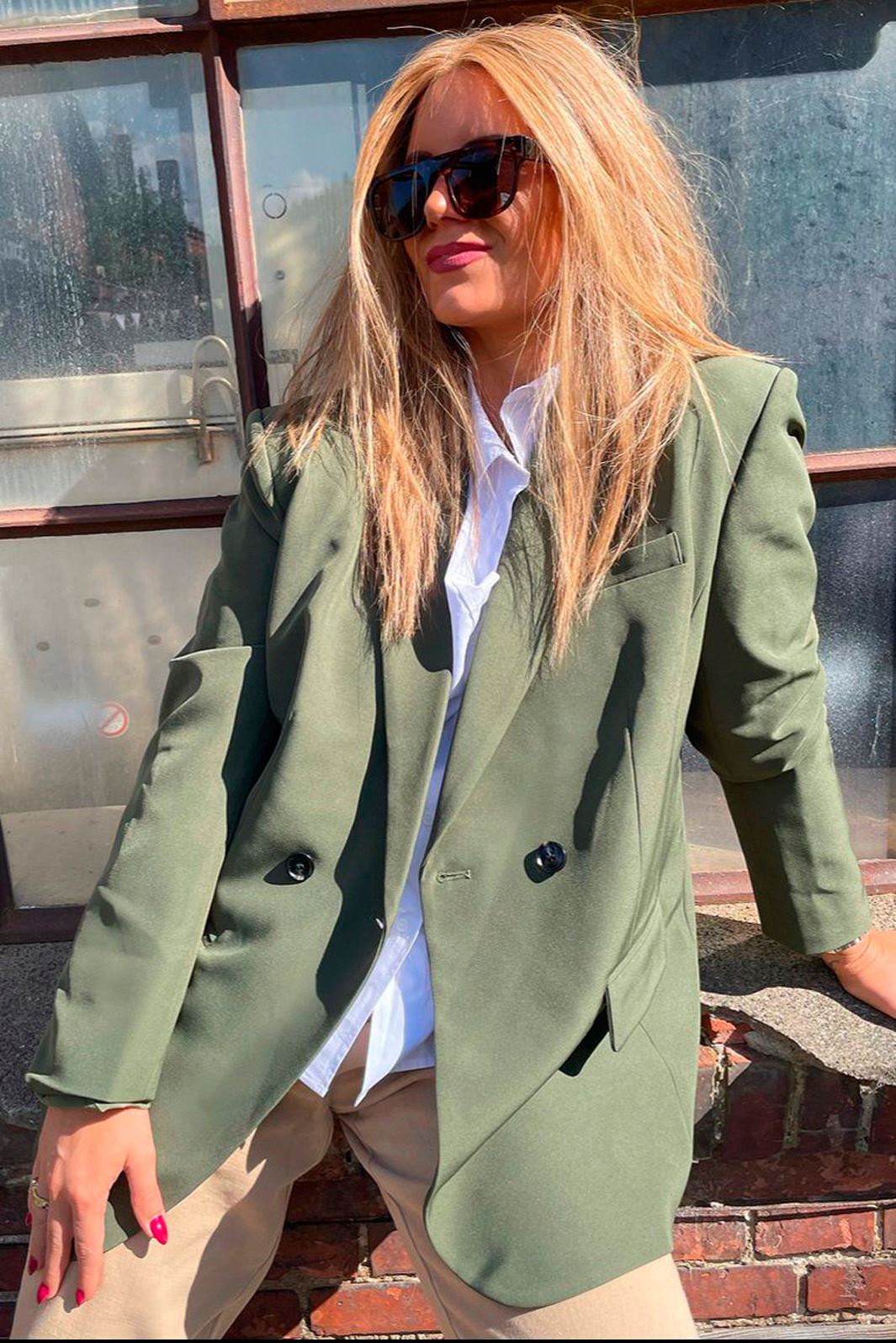 Forudbestilling (XXS-S) Valentin Studio - Lady Boss Blazer - Army (Uge 47/48) Blazer 