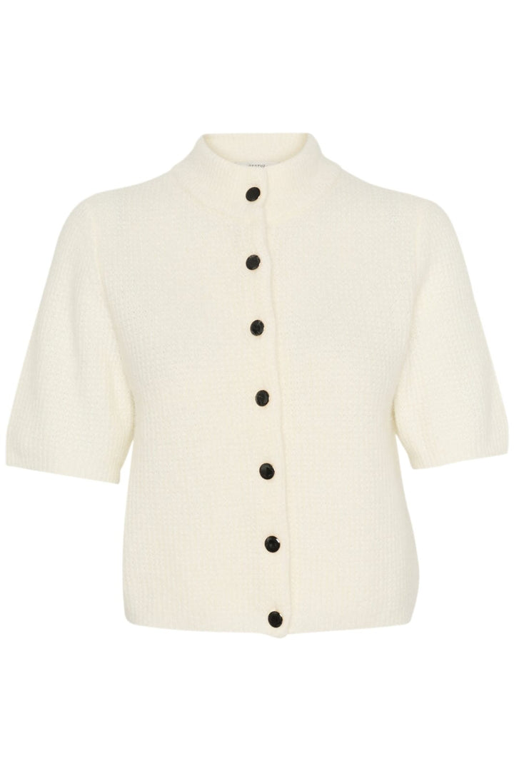 Gestuz - Alphagz Ss Short Cardigan - 102336 Ivory