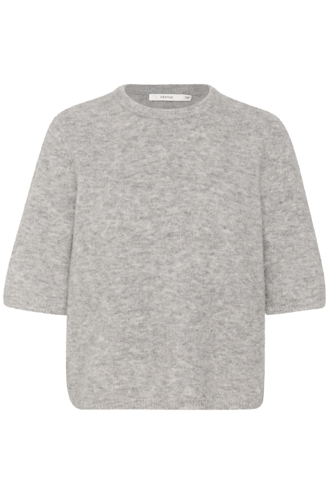 Gestuz - Alphagz Ss Tee - 100493 Light Grey Melange