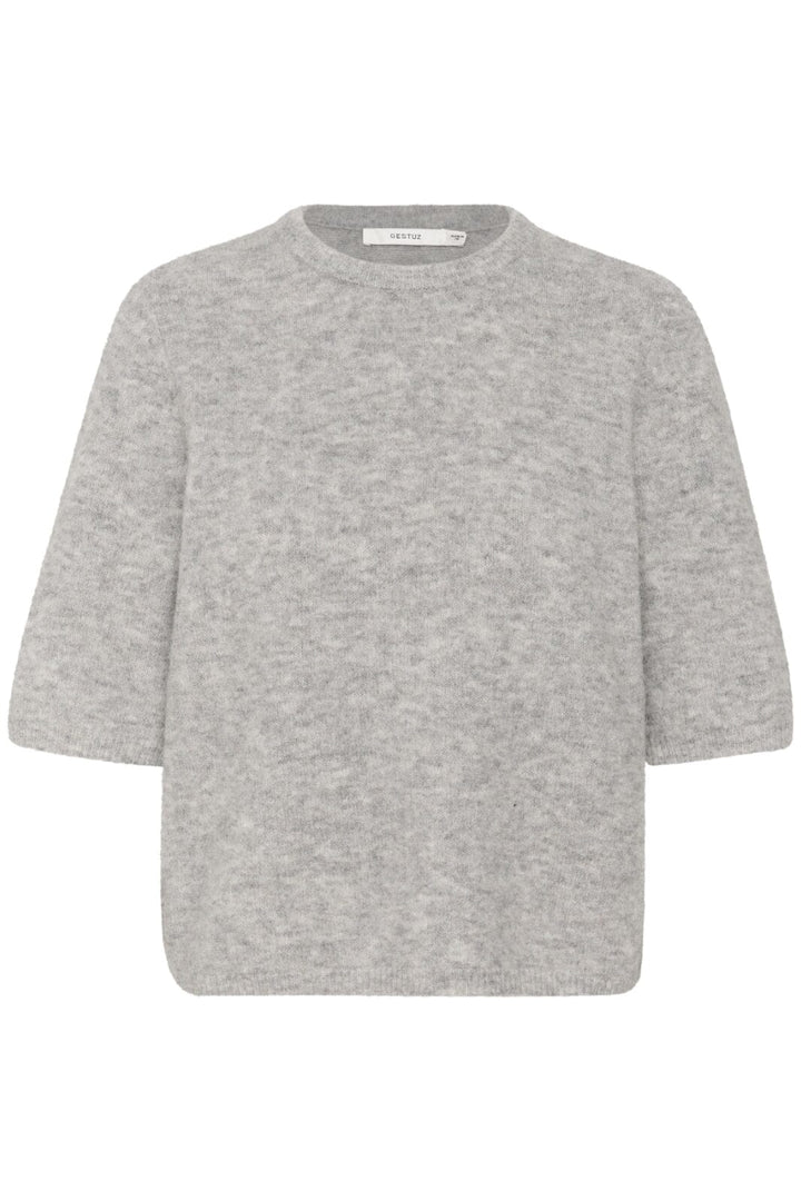 Gestuz - Alphagz Ss Tee - 100493 Light Grey Melange