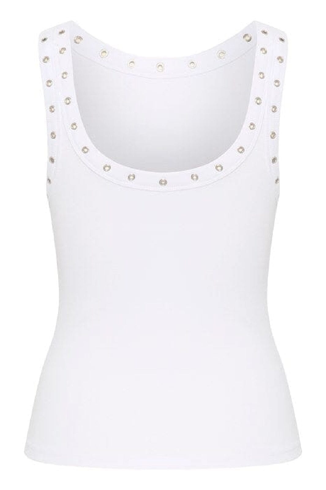 Gestuz - DrewGZ eyelet tank top - Bright White Toppe 