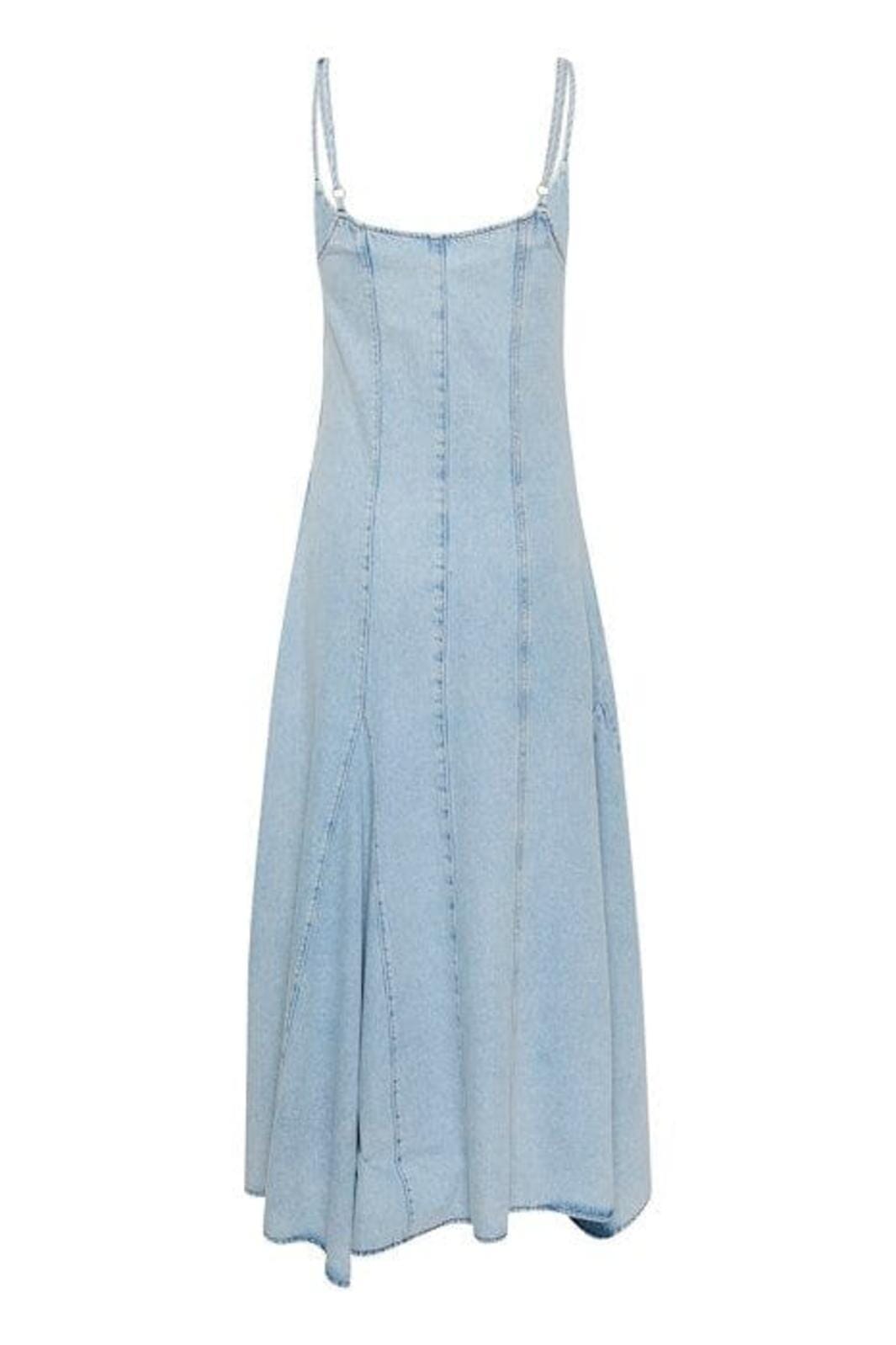 Gestuz - KailaGZ sl long dress - Light blue washed