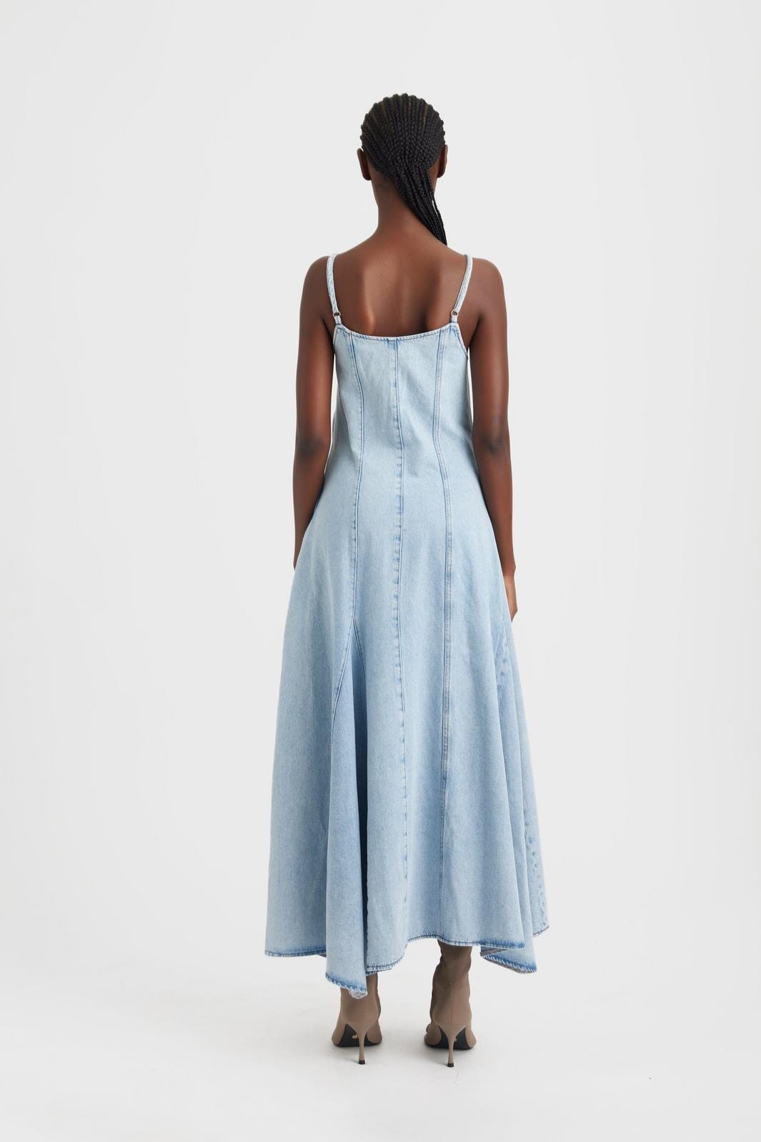 Gestuz - KailaGZ sl long dress - Light blue washed Kjoler 