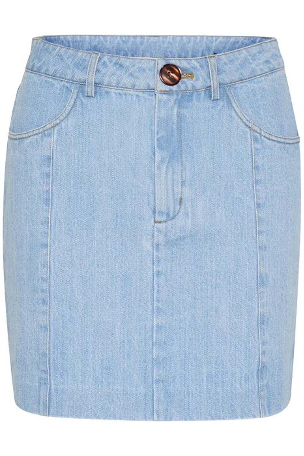 Gestuz - Vellagz Short Skirt 10909772 - 104611 - Light Blue Washed