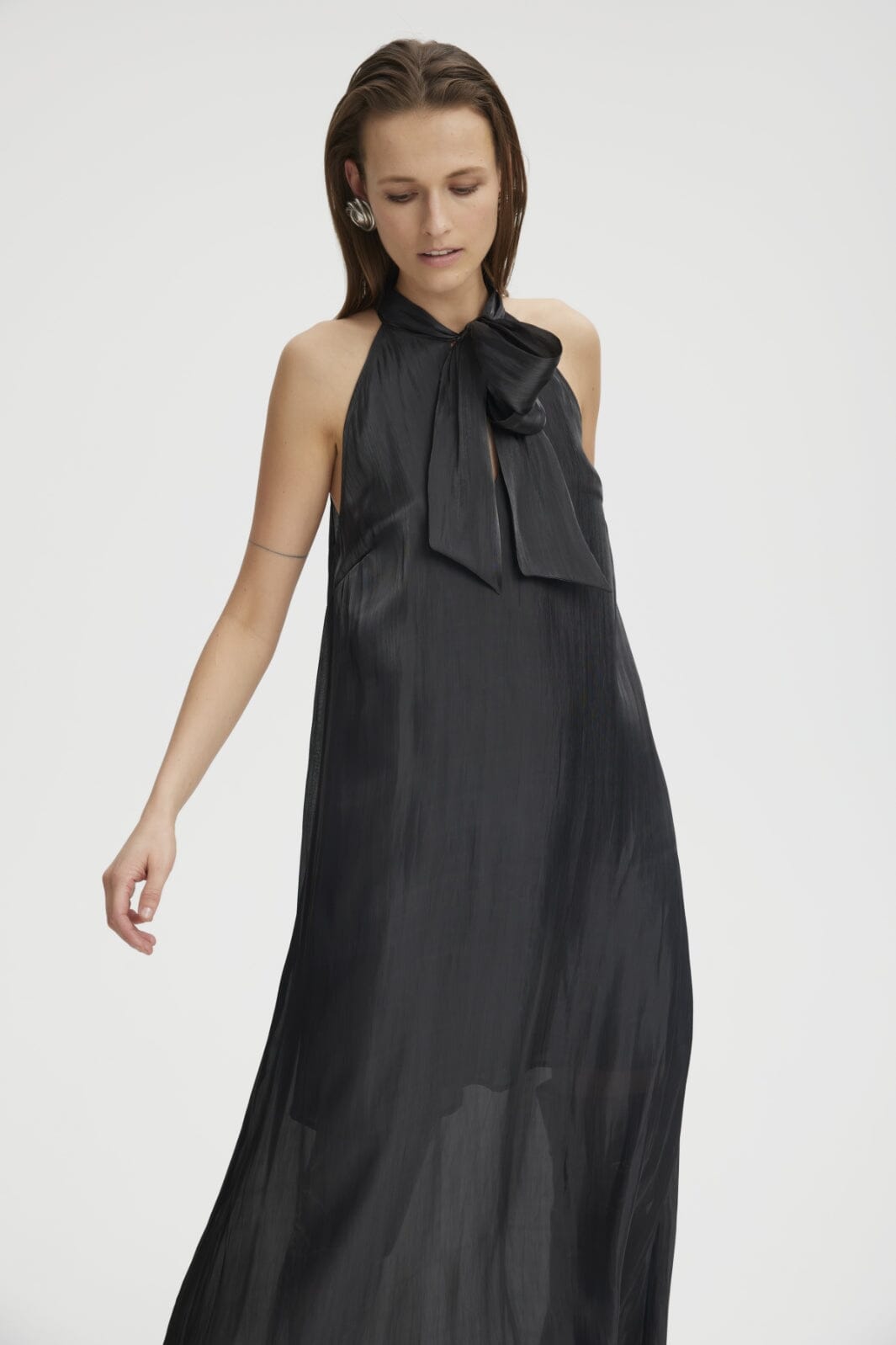 Gestuz - YaliaGZ long dress - Black Kjoler 