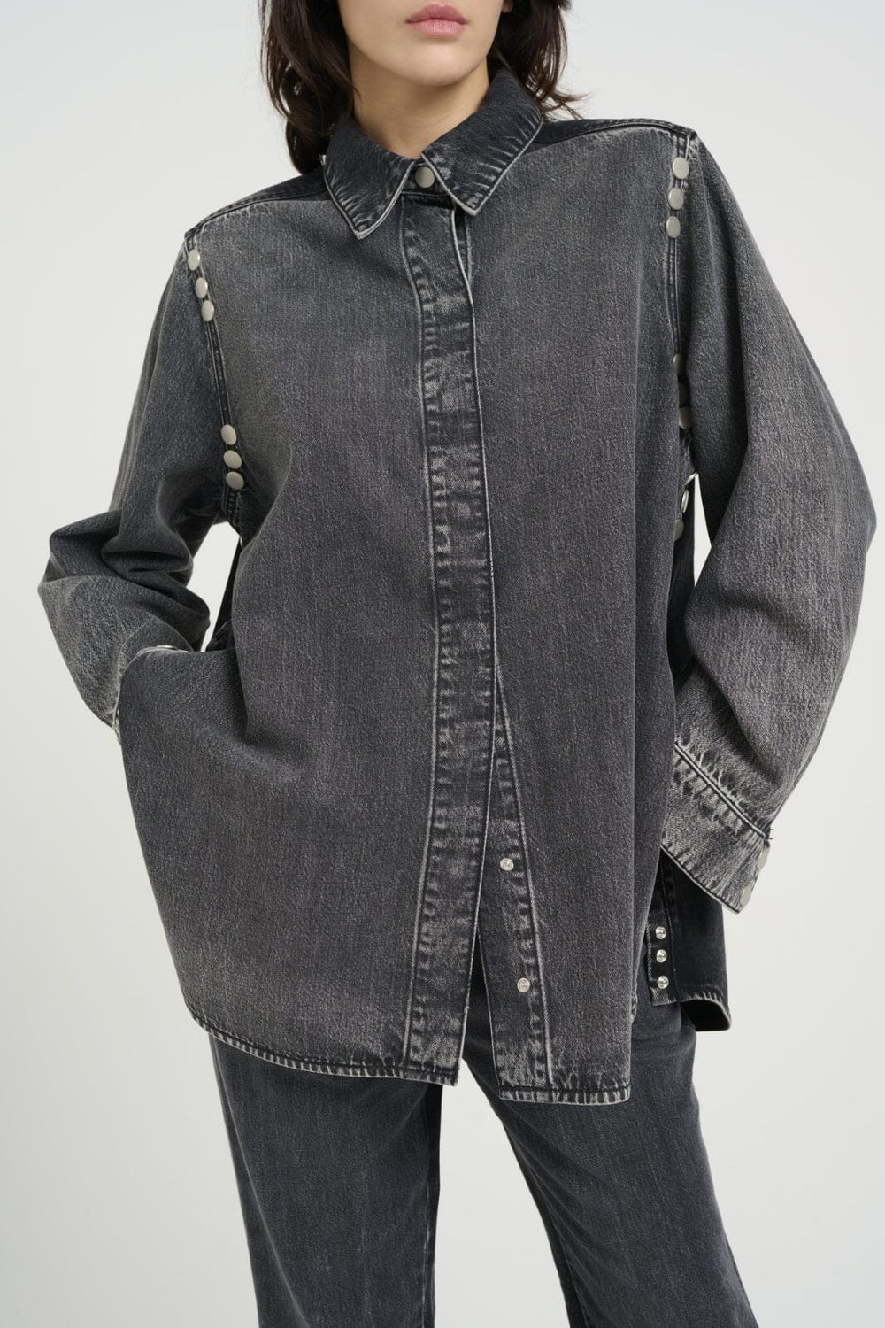 Gestuz - Zuvagz Shirt 10909768 - 104987 - Dark Grey Washed