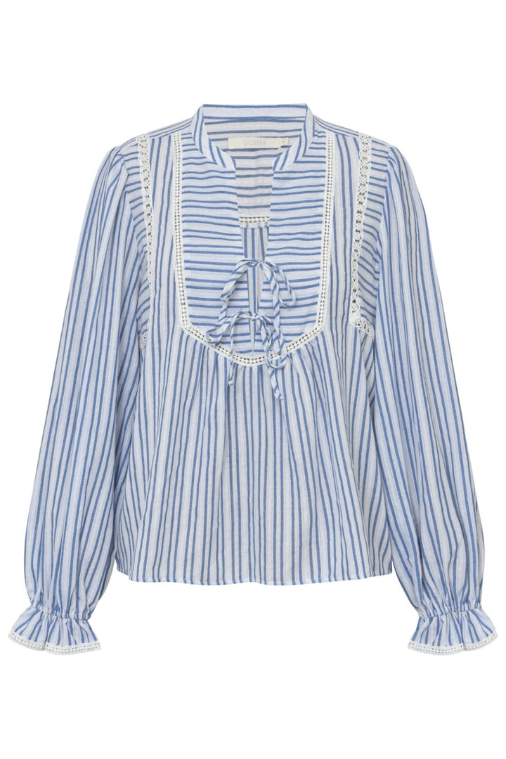 Gossia - Mowago Blouse G2270 - Blue Stripes Bluser 