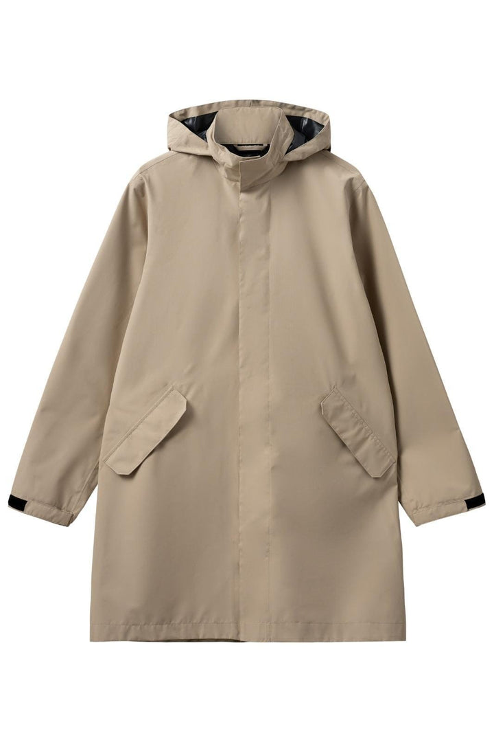 H2O - Rømø Lw Rain Long Jacket - 1034 Warm Grey Regnjakker 