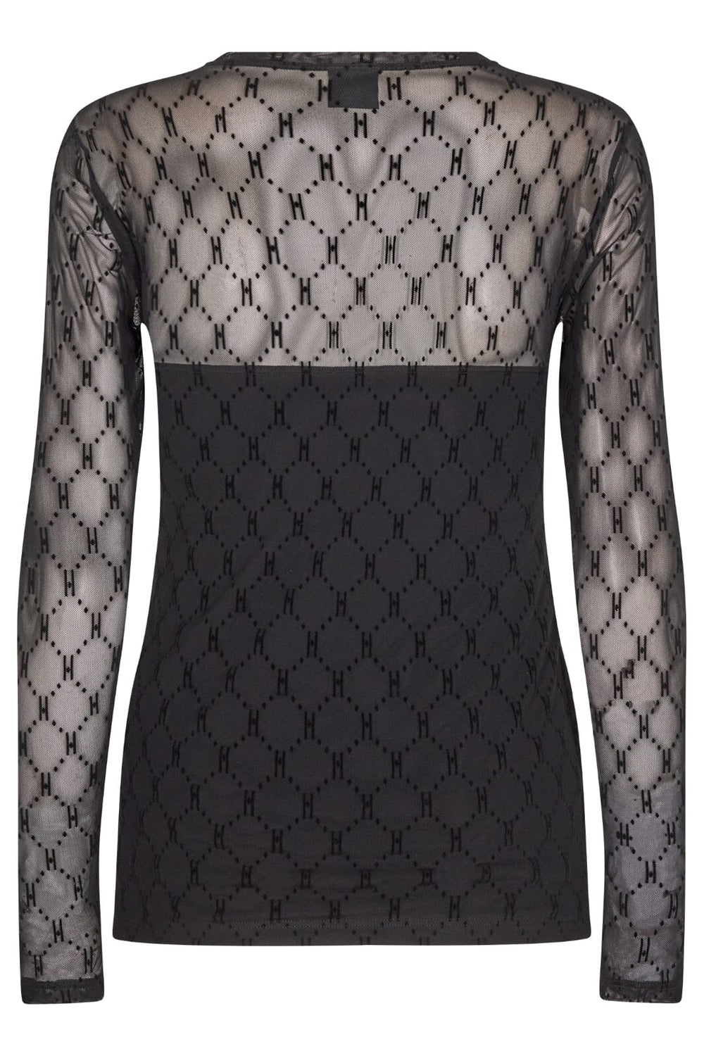 Hype The Detail - Mesh Blouse - 9 Sort Bluser 