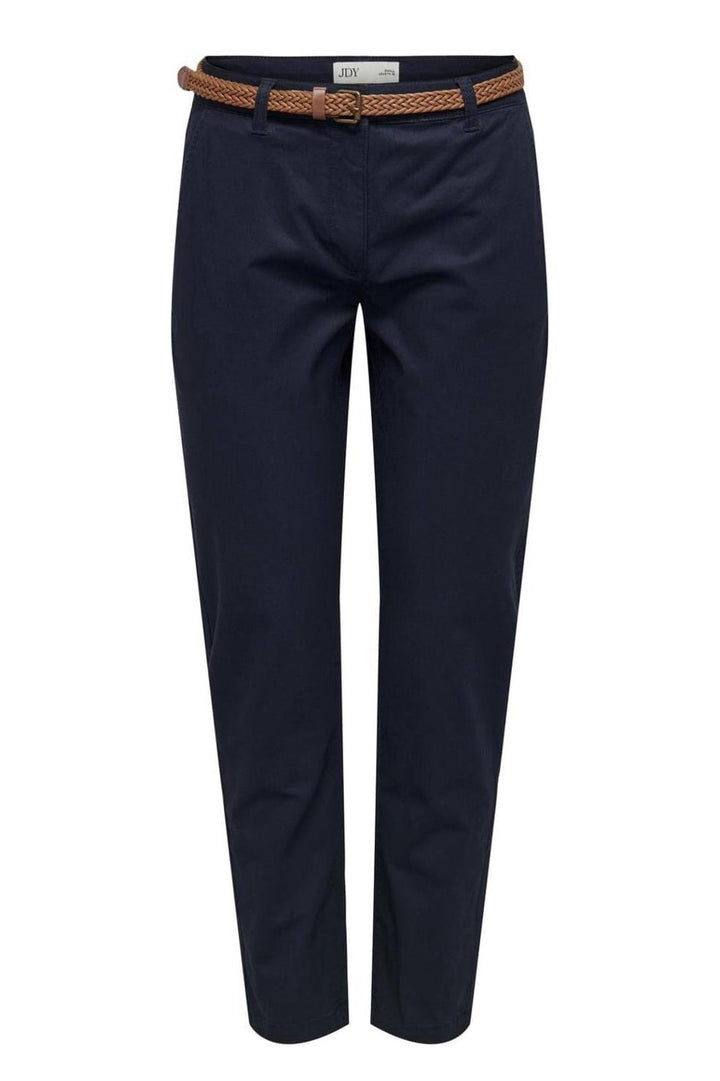 Jdy - Jdychicago Belted Chino Pants Dia - 4482614 Night Sky