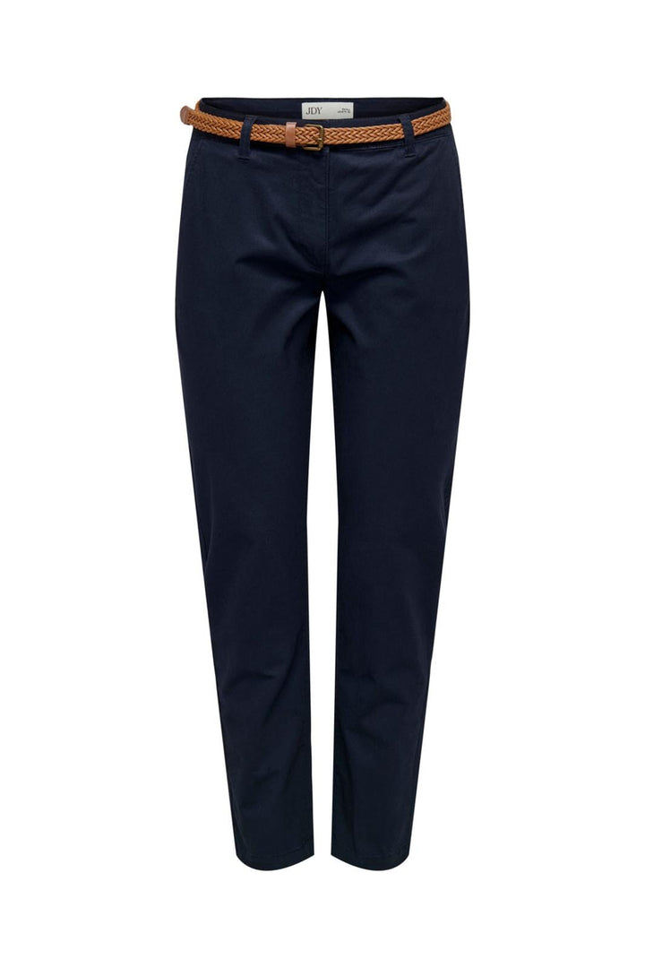 Jdy - Jdychicago Belted Chino Pants Dia - 4482614 Night Sky