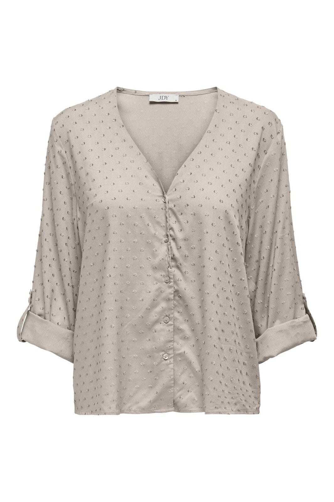 JDY - Jdydiana Life 7/8 Dobby Shirt - 4711362 Chateau Gray