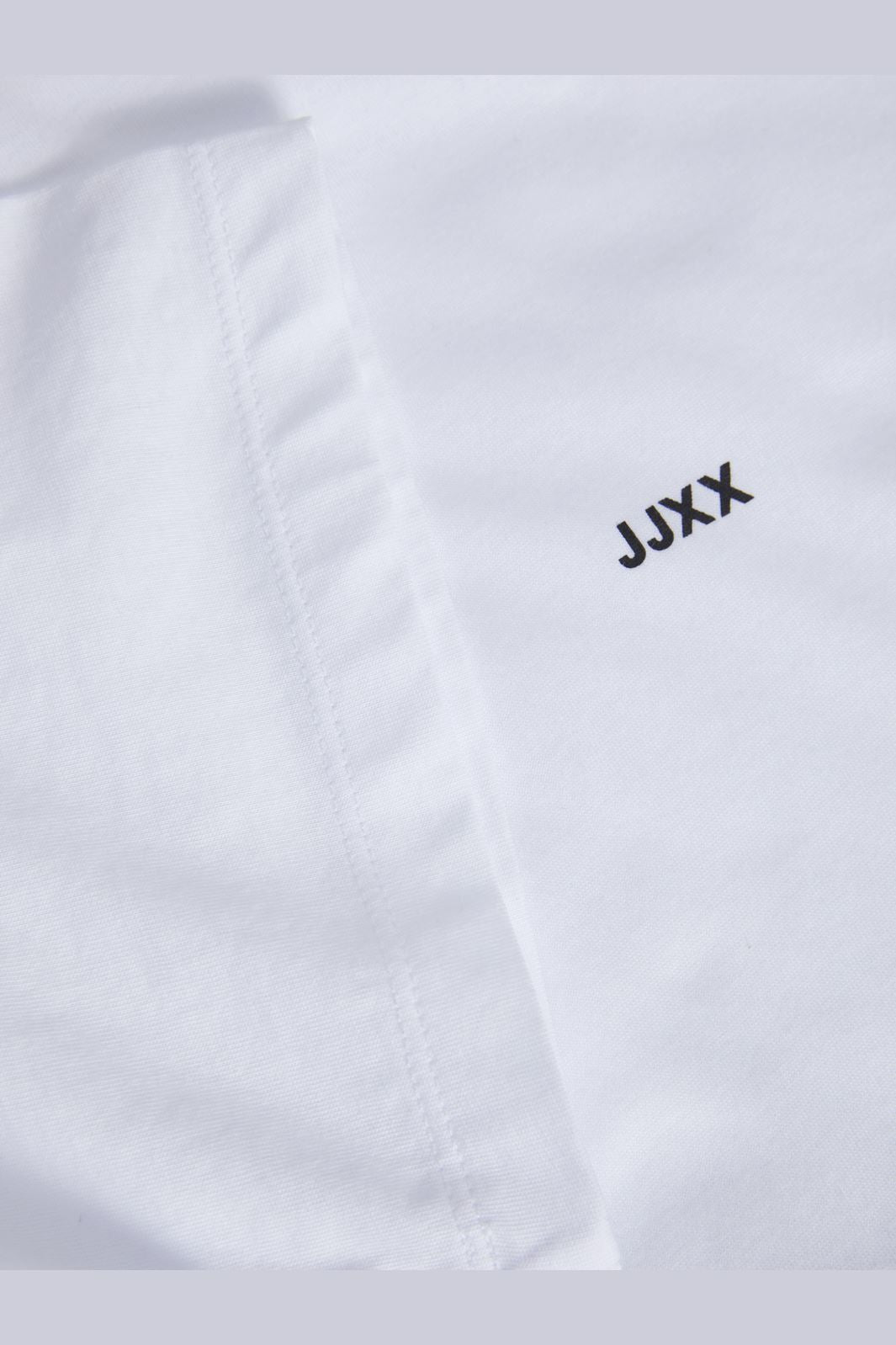 Jjxx - Jxandrea Loose Ss Logo Tee - 3861156 Bright White Black Logo