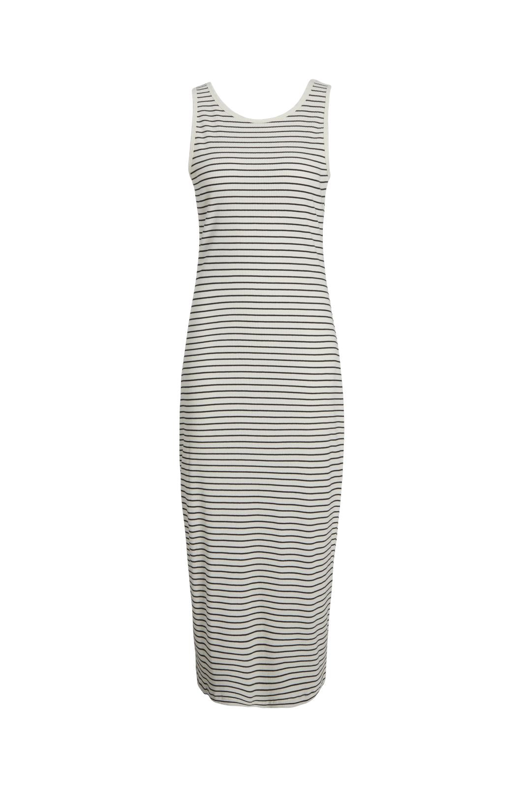 Jjxx - Jxdagmar Tight Sl Long Dress Sn - 4501579 Vanilla Ice Caviar