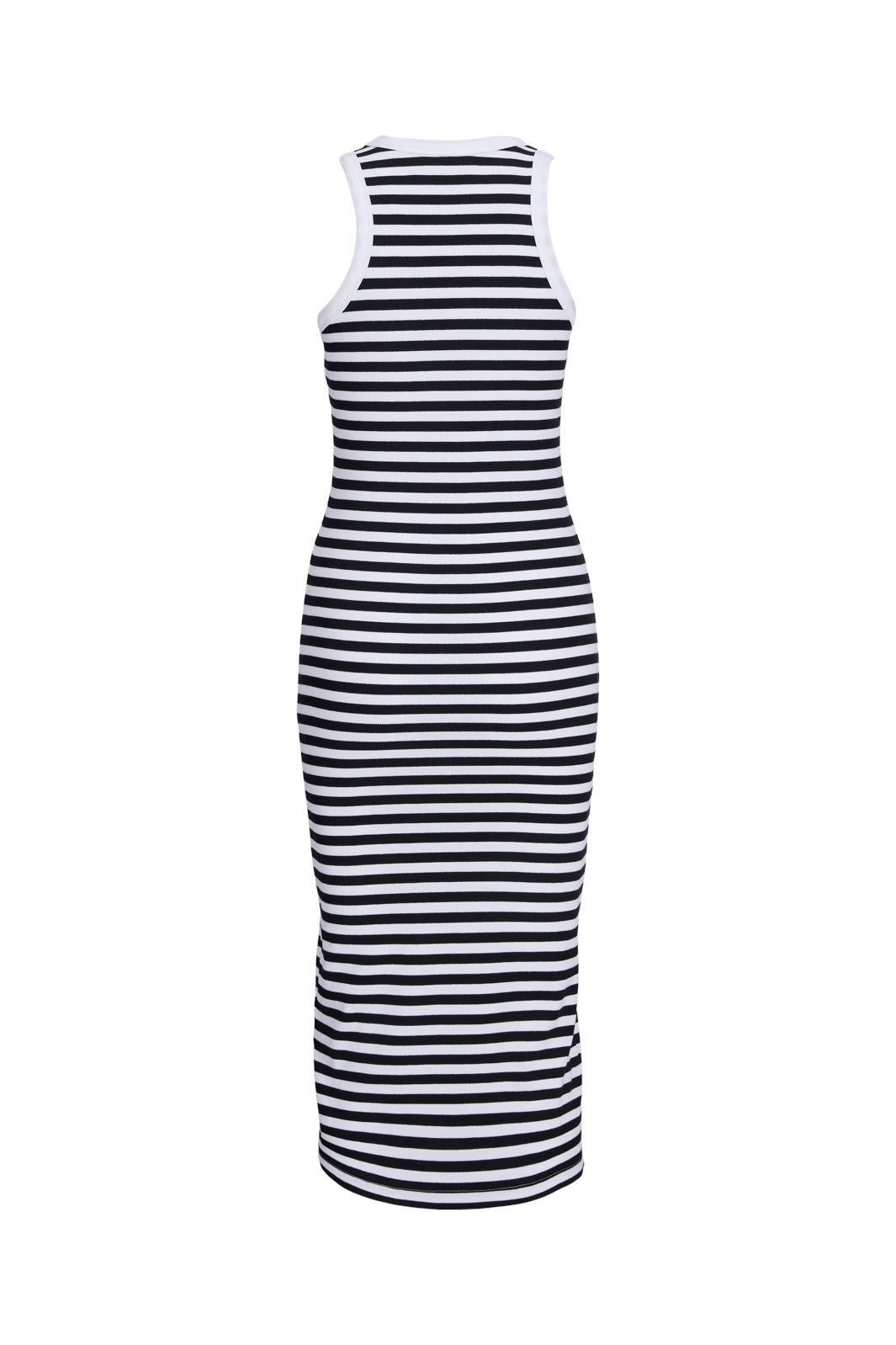 Jjxx - Jxforest Str Sl Stripe Rib Dress Sn - 4388892 Bright White Black