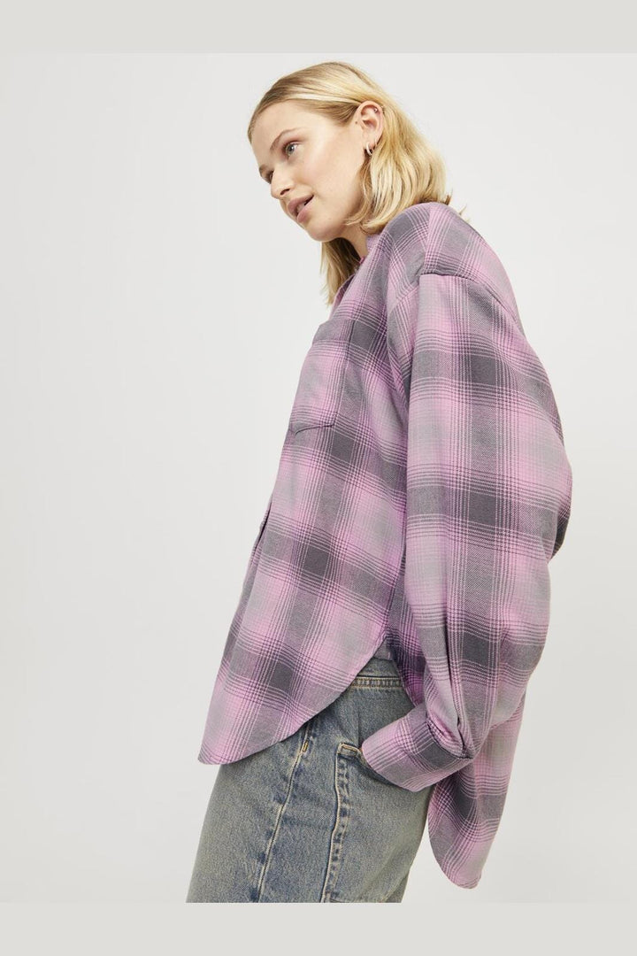 Jjxx - Jxjamie Flannel Ls Shirt - 4650944 Moonlite Mauve Check