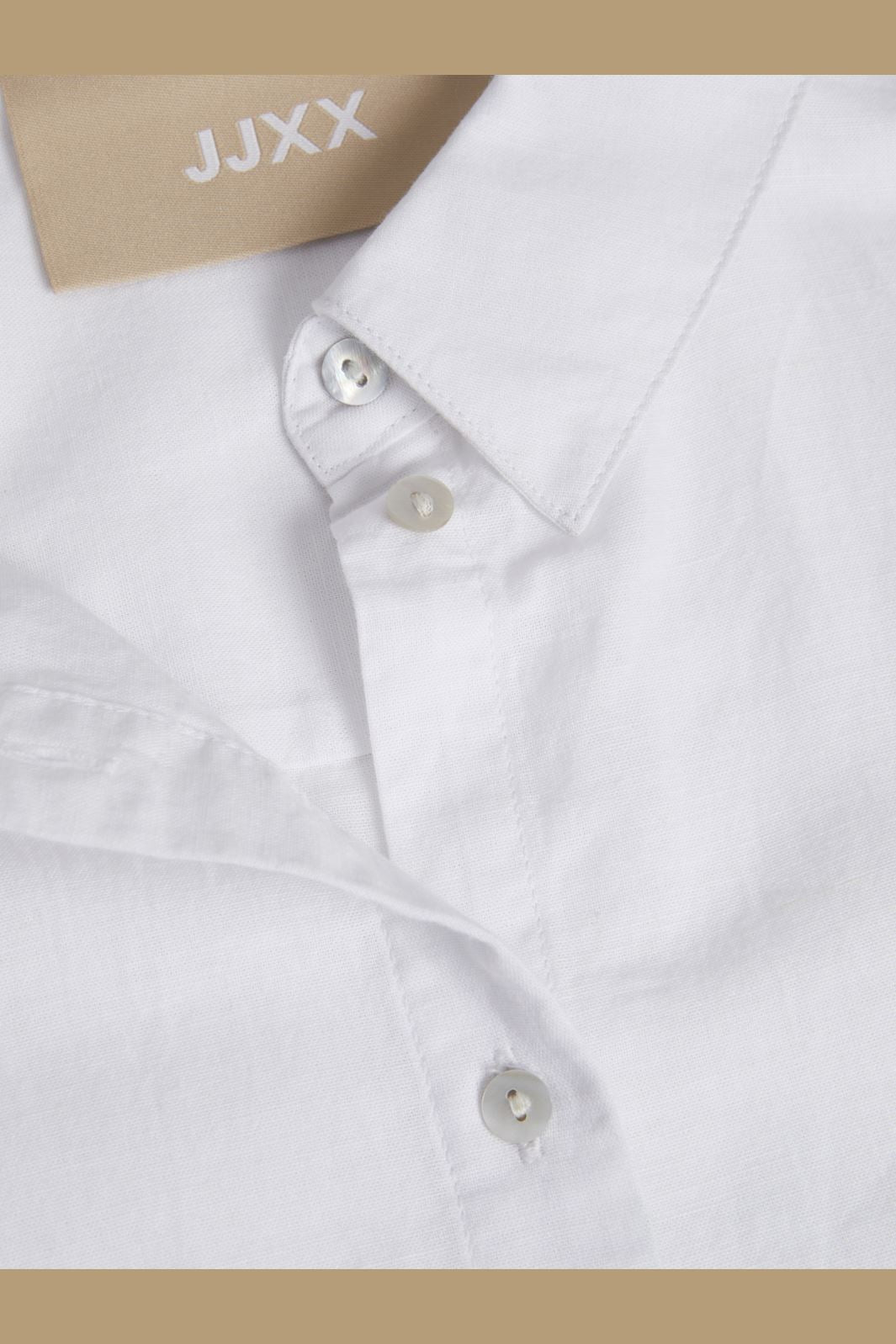 Jjxx - Jxjamie Ls Rlx Linen Blend Shirt Sn - 4388846 White