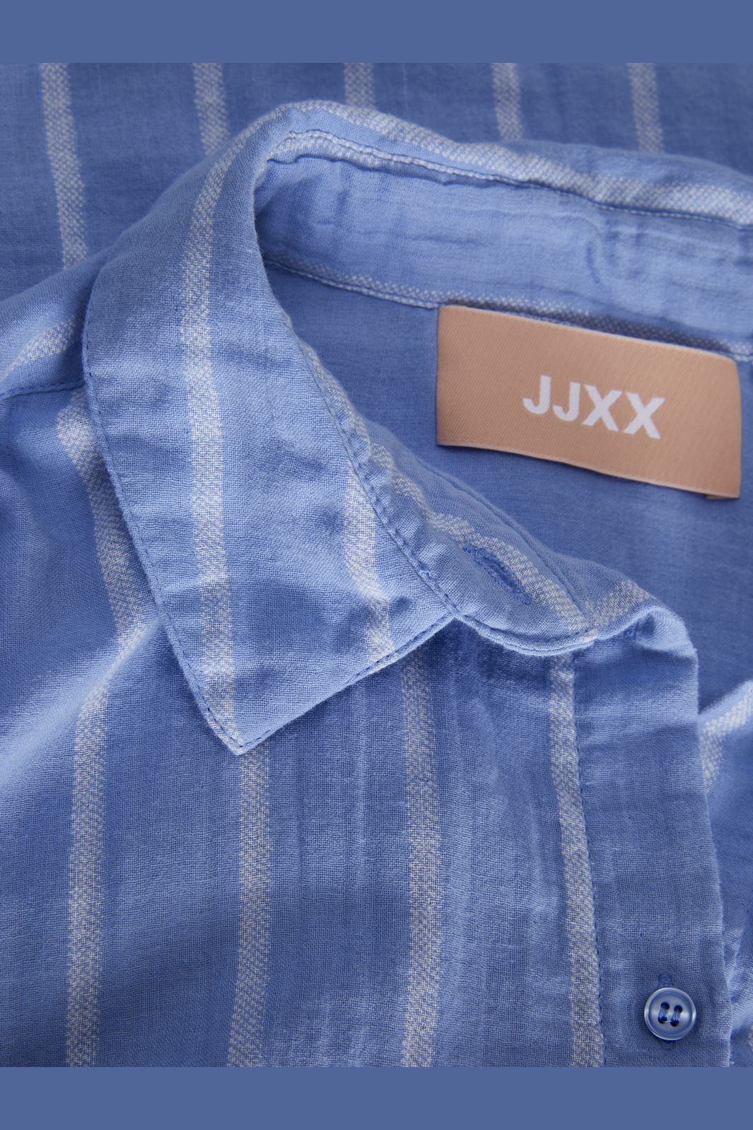 Jjxx - Jxmia Ss Muslin Shirt - 4483095 Silver Lake Blue White