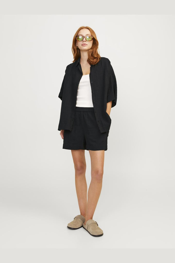 Jjxx - Jxmia Ss Muslin Shirt - 4486793 Caviar