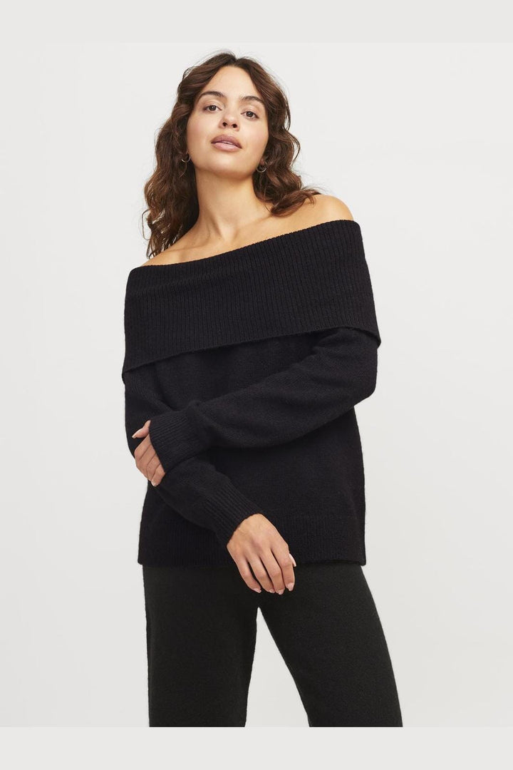 Jjxx - Jxminka Off Shoulder Knit 12264129 - 4635625 - Black