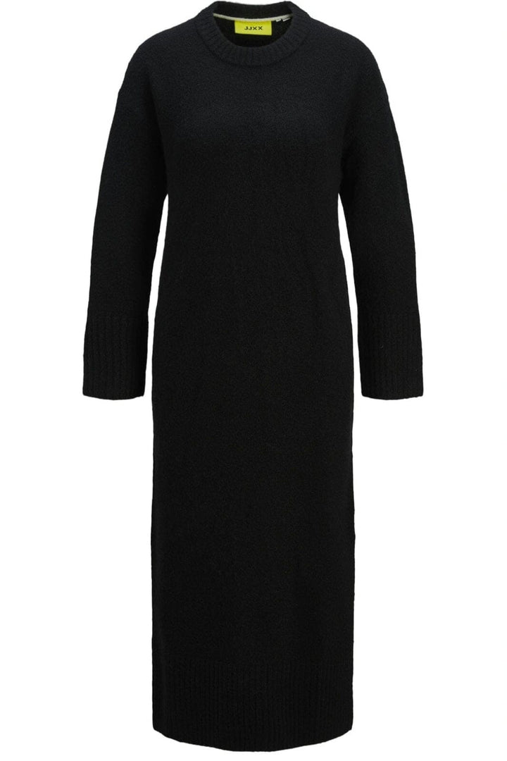 Jjxx - Jxoline Diverse Dress Knit 12268051 - 4641064 - Black /Moonbeam Neck Piping