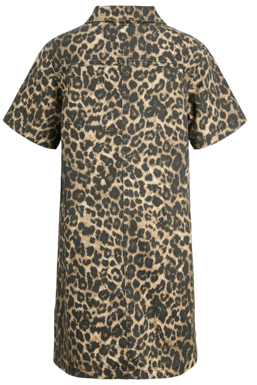 Jjxx - Jxsarah Amor Leo A-Shape Ss Dress - 4795306 Cornstalk Leopard Kjoler 