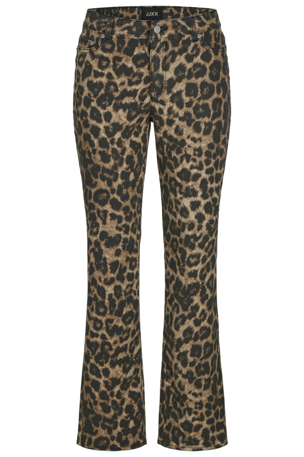 Jjxx - Jxtatiana Leo Slim Stra Pant - 4705752 Cornstalk Leopard Bukser 