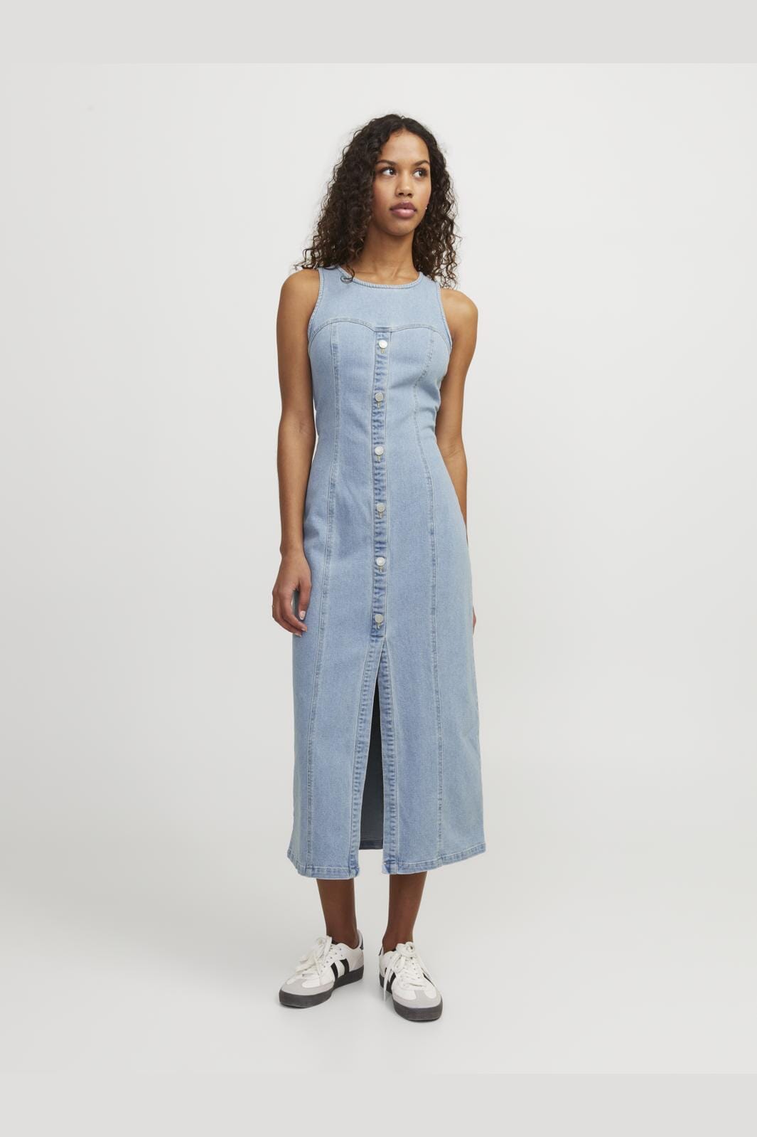 Jjxx - Jxtinga Slim Long Denim Dress - 4646812 Light Blue Denim