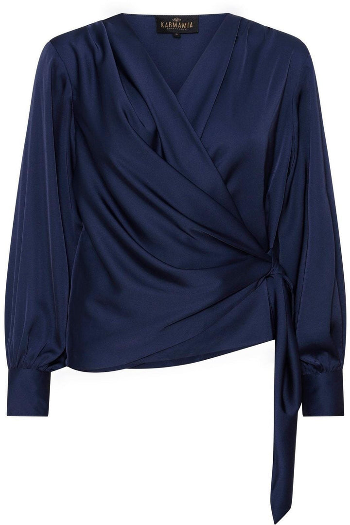 Karmamia - Ines Blouse - Navy Bluser 