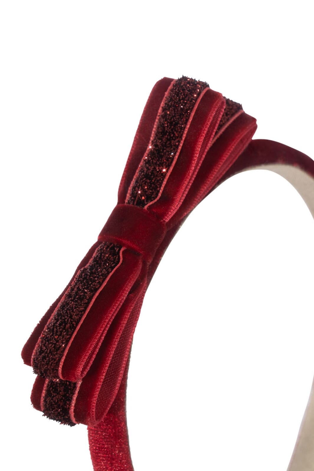 Konges Sløjd - Velvet Bow Hairbraceks101862 - Red Hårbøjler 