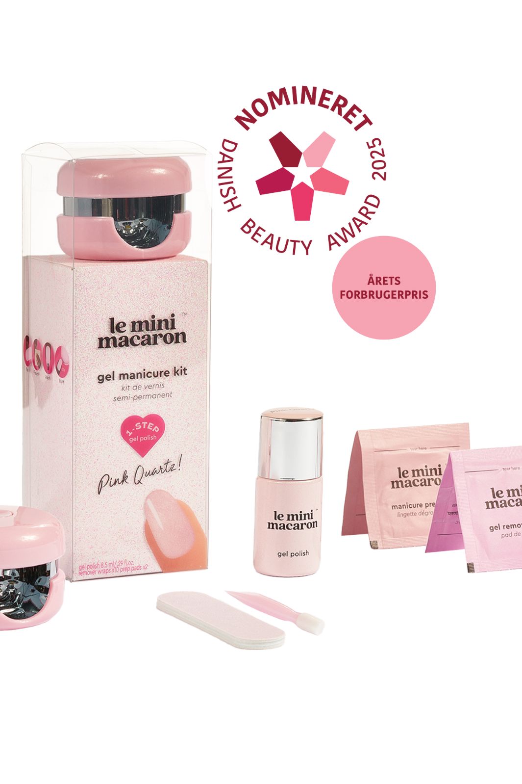 Le Mini Macaron - Gel Manicure Kit KIT025 - Pink Quartz Neglelak 